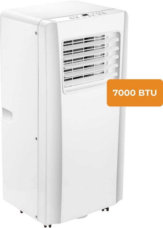 Evolar Mobiele Airco - 3-in-1 - 7000 BTU - met Luchtontvochtiger - incl. Raamafdichtingskit - WiFi - Voor Slaapkamer - EVO-7000CW